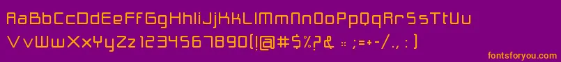 Шрифт Cynthe – оранжевые шрифты на фиолетовом фоне