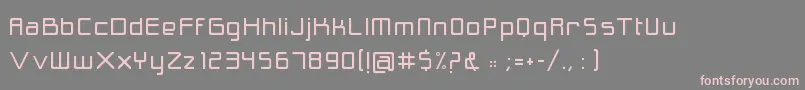 フォントCynthe – 灰色の背景にピンクのフォント