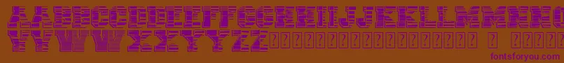 VtksUniversity Font – Purple Fonts on Brown Background