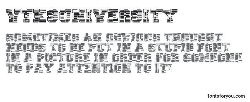 VtksUniversity-fontti