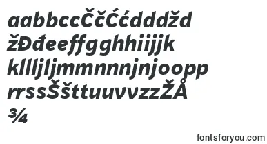 PfhighwaysansproBolditalic font – bosnian Fonts