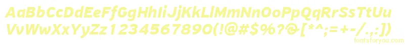 PfhighwaysansproBolditalic Font – Yellow Fonts