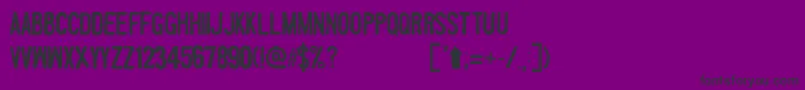 フォントFbs – 紫の背景に黒い文字