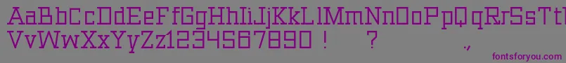 Шрифт Archibald – фиолетовые шрифты на сером фоне