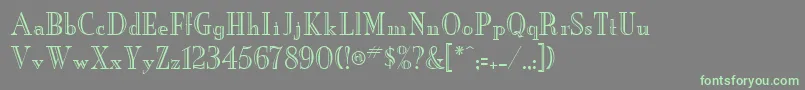 More about NeworleansengravedRegularDb Font NeworleansengravedRegularDb Font – Green Fonts on Gray Background
