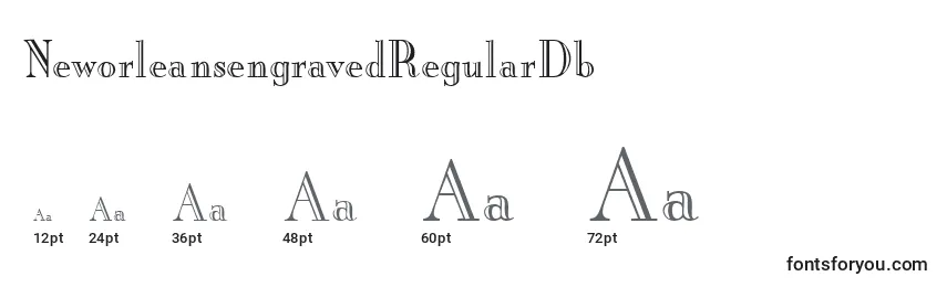 Размеры шрифта NeworleansengravedRegularDb