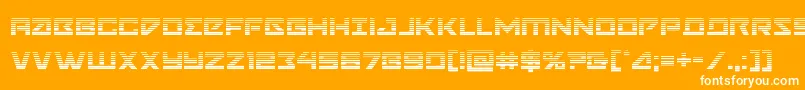 Navycadetgrad Font – White Fonts on Orange Background