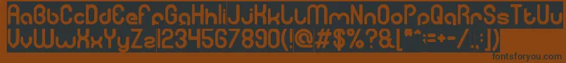 GitchgitchInverse Font – Black Fonts on Brown Background