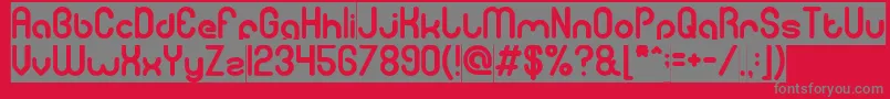 GitchgitchInverse Font – Gray Fonts on Red Background