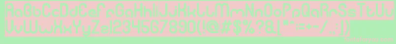 GitchgitchInverse Font – Pink Fonts on Green Background