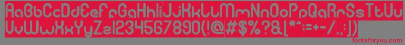 GitchgitchInverse Font – Red Fonts on Gray Background