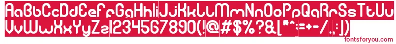 フォントGitchgitchInverse – 赤い文字