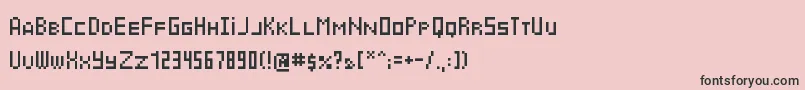 Cyrbit Font – Black Fonts on Pink Background