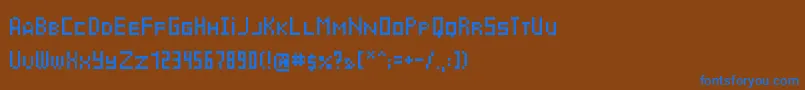 Шрифт Cyrbit – синие шрифты на коричневом фоне