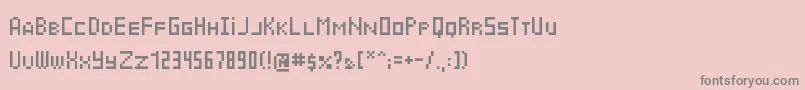 フォントCyrbit – ピンクの背景に灰色の文字