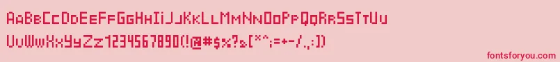 Cyrbit Font – Red Fonts on Pink Background