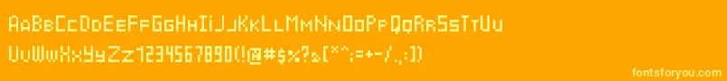 Шрифт Cyrbit – жёлтые шрифты на оранжевом фоне