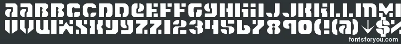 Шрифт Spacec5l – белые шрифты