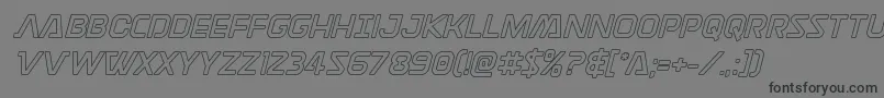 Discotechiaout Font – Black Fonts on Gray Background