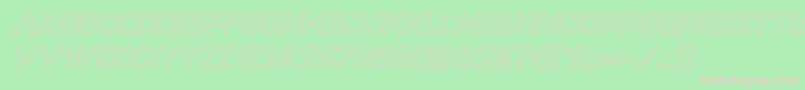 Discotechiaout Font – Pink Fonts on Green Background