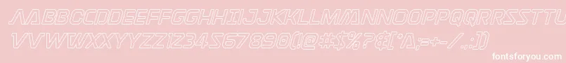 Discotechiaout Font – White Fonts on Pink Background