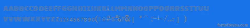 Weitere Informationen zur Vtkssquares-Schriftart Vtkssquares-Schriftart – Graue Schriften auf blauem Hintergrund