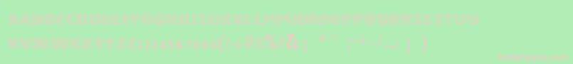 Vtkssquares Font – Pink Fonts on Green Background