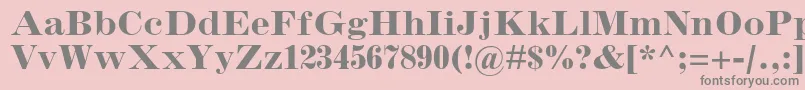 InflexmtstdBold Font – Gray Fonts on Pink Background