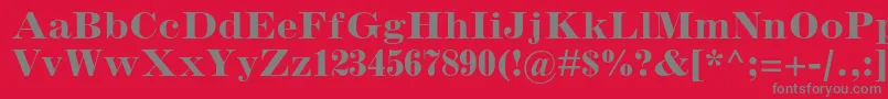 InflexmtstdBold Font – Gray Fonts on Red Background