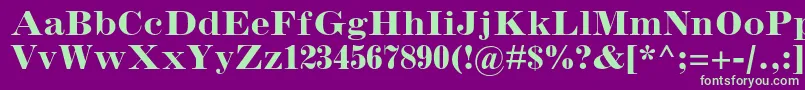 InflexmtstdBold Font – Green Fonts on Purple Background