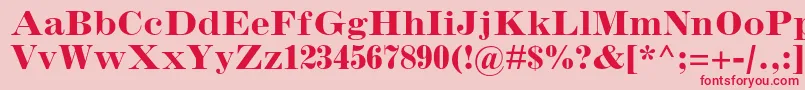 InflexmtstdBold Font – Red Fonts on Pink Background