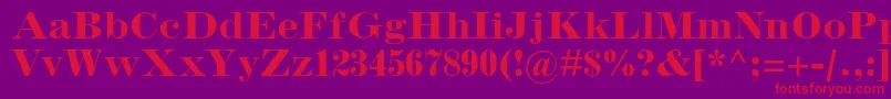 InflexmtstdBold Font – Red Fonts on Purple Background