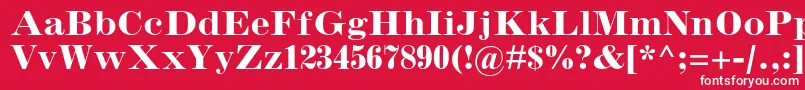 InflexmtstdBold Font – White Fonts on Red Background