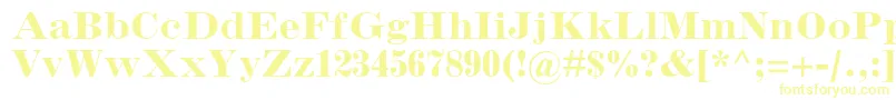 InflexmtstdBold Font – Yellow Fonts on White Background