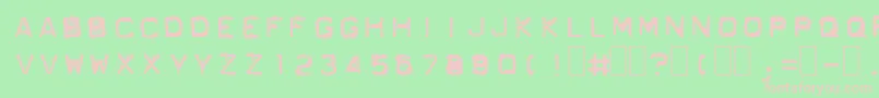 GfOrdnerInverted Font – Pink Fonts on Green Background