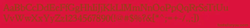 IstriaOldStyleRegular Font – Brown Fonts on Red Background