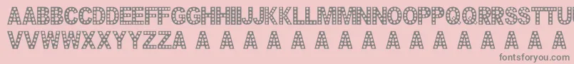 Cheerfulparty Font – Gray Fonts on Pink Background