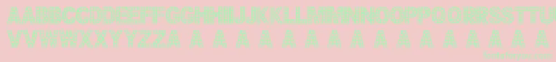 Cheerfulparty Font – Green Fonts on Pink Background