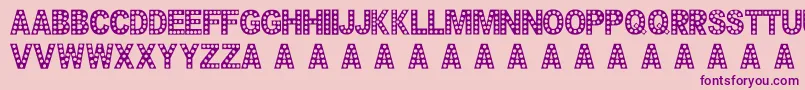 Cheerfulparty Font – Purple Fonts on Pink Background