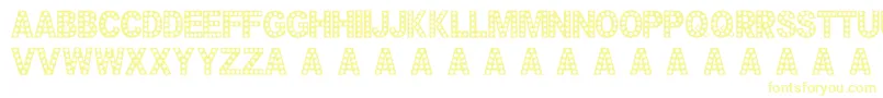 Cheerfulparty Font – Yellow Fonts on White Background