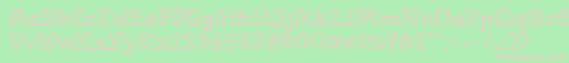 MiltonianRegular Font – Pink Fonts on Green Background