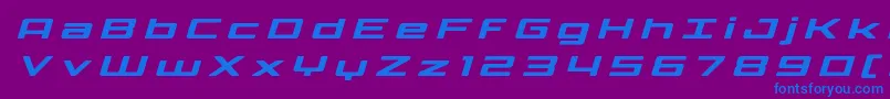 Phoenicialowercasetitleital Font – Blue Fonts on Purple Background