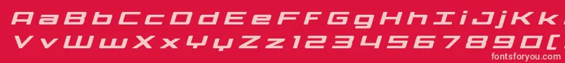 Phoenicialowercasetitleital Font – Pink Fonts on Red Background