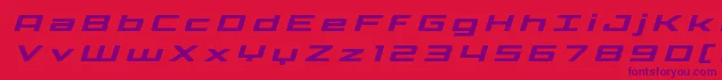 Phoenicialowercasetitleital Font – Purple Fonts on Red Background