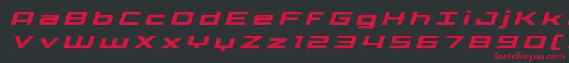 Phoenicialowercasetitleital Font – Red Fonts on Black Background