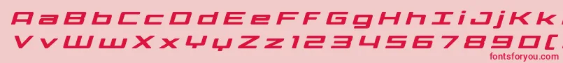 Phoenicialowercasetitleital Font – Red Fonts on Pink Background