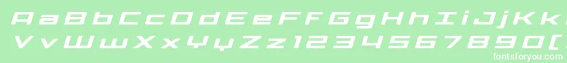 Phoenicialowercasetitleital Font – White Fonts on Green Background