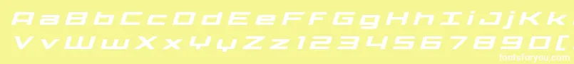 fuente Phoenicialowercasetitleital – Fuentes Blancas Sobre Fondo Amarillo