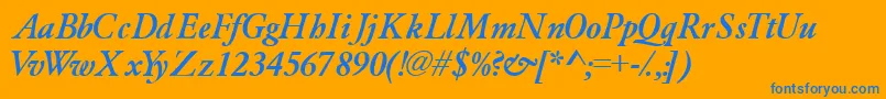 More about Garamondlightssk ffy Font Garamondlightssk ffy Font – Blue Fonts on Orange Background