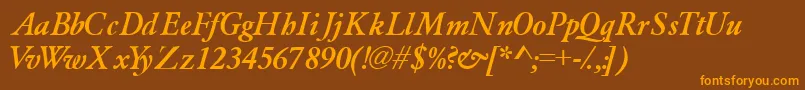 More about Garamondlightssk ffy Font Garamondlightssk ffy Font – Orange Fonts on Brown Background